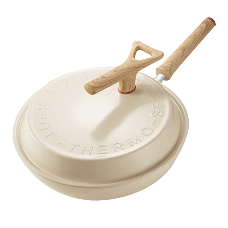 苏泊尔炒锅30cm火红点不粘锅轻量不粘炒菜锅无油烟家PC30QL1