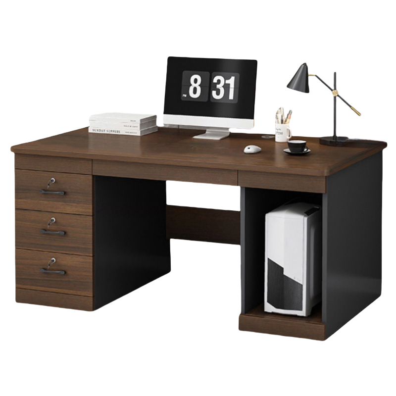 宜掌柜 木质办公桌 1.2米三抽 张