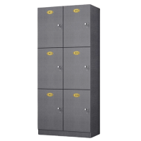 伊科飞特更衣柜存包柜3层6门800*500*1800mm台