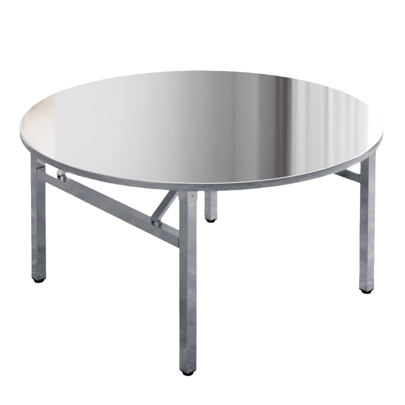 铭思达不锈钢餐桌1米张