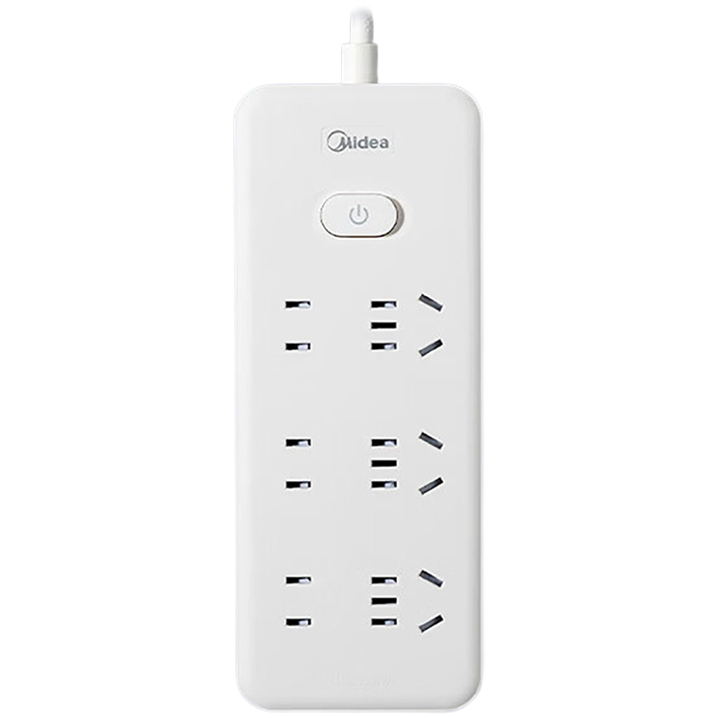 美的插座插排插线板排插接线板6位总控1.8米EP2KC3235