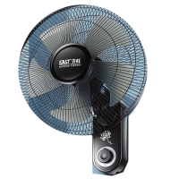 先科壁扇挂壁式电风扇家用商用工业大风力摇头遥控挂墙壁挂风扇_黑色机械20英寸网罩直径51CM加长电源线