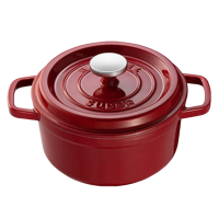 苏泊尔珐琅锅汤锅24cm3.5L铸铁锅炖锅酒红ET24MF01-R