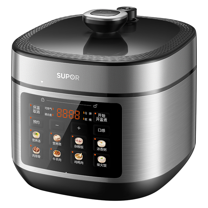 苏泊尔(SUPOR)电压力锅5L 智能控压开盖收汁 一锅双胆定时预约4-6人家用电饭煲高压锅SY-50FC5006