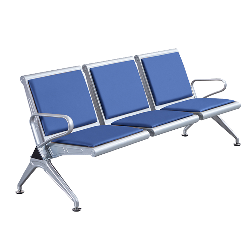 奇桄烁连排椅三人位深蓝垫张