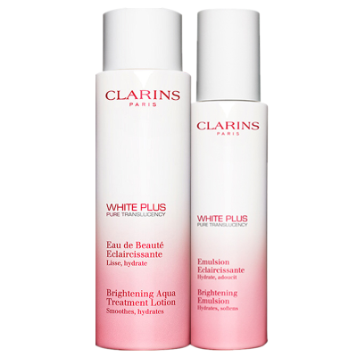 CLARINS娇韵诗美白水乳清透焕白系列 补水保湿提亮肤色消除暗沉淡化黑色素焕白肌肤 水200ml乳75ml