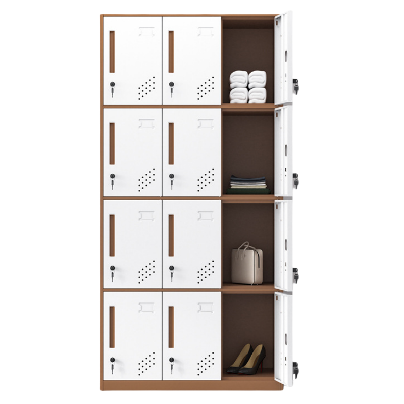 凌迪星咖色12门更衣柜900*400*1850mm台