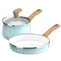 苏泊尔套锅珐琅24cm煎锅+16cm汤锅两件套VTP2215T