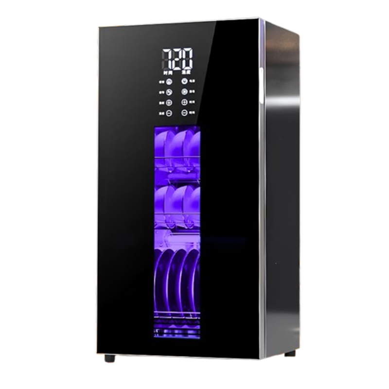 北昼消毒柜家用小型立式不锈钢紫外线高温烘干免沥水碗筷消毒柜_128升豪华版-四层-紫外线-负离子-热风烘干-可调节温度