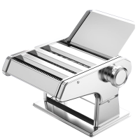 家庭用面条机小型多功能压面机手动手摇擀面机制面饺子馄饨皮机 [2刀-豪华款]宽面+细面丨送赠品+揉面垫+挂面架