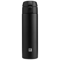 双立人保温杯450ml不锈钢真空弹跳杯黑色36330-000