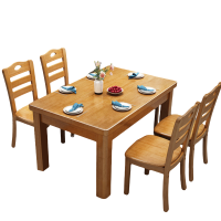 豫龙都餐桌一桌4椅套