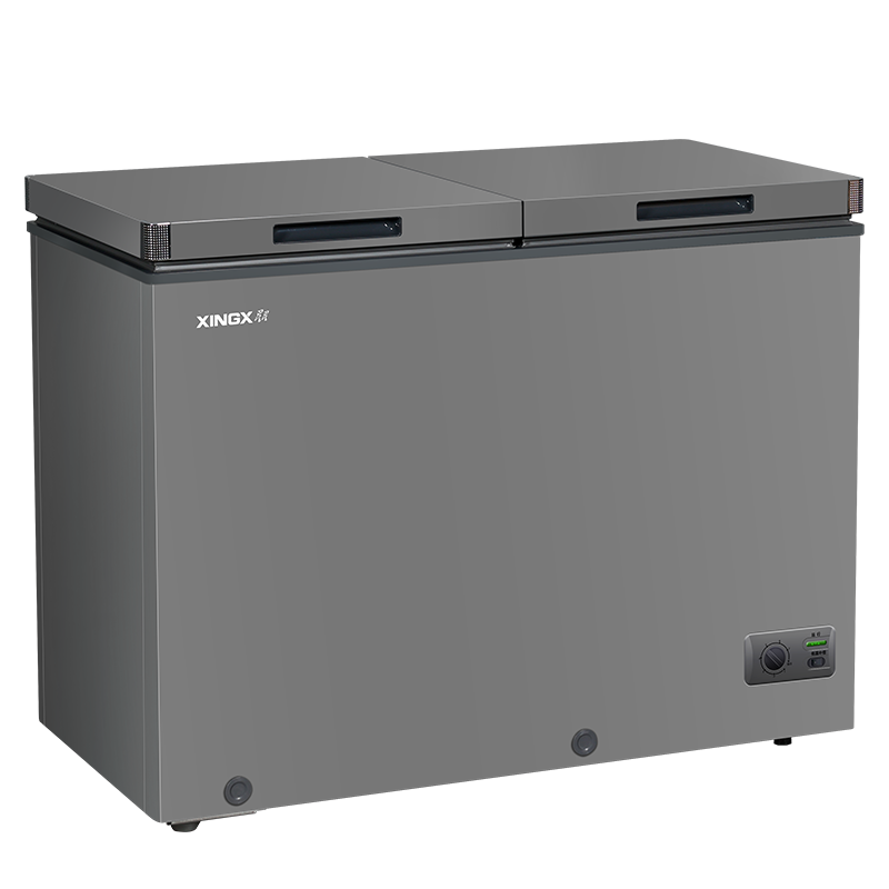 星星(XINGX) 226升榭湖银双温卧式冰柜冰箱冷藏冷冻预涂内胆自动减霜家商两用冷柜 BCD-226R