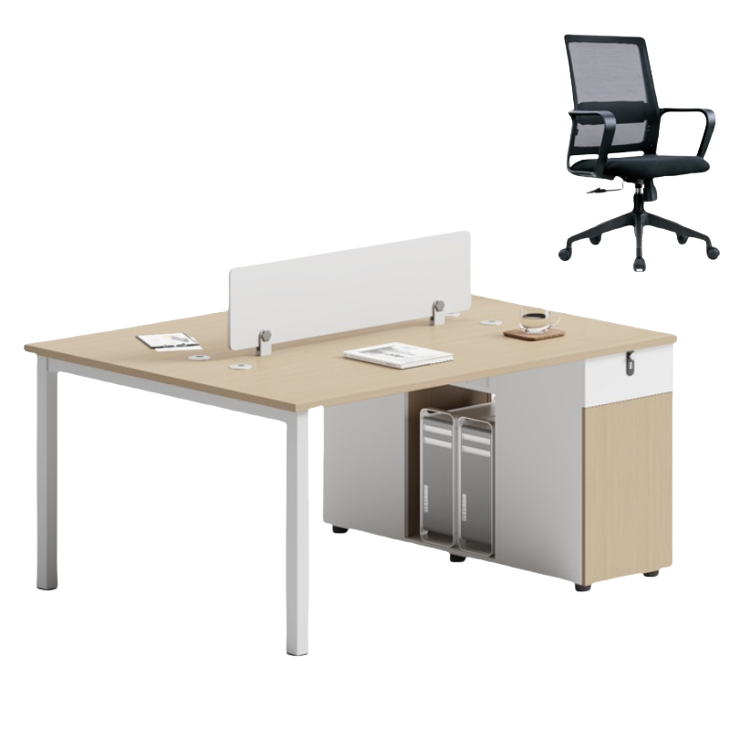 悦兴诚双人位职员桌含椅子140*60*75cm套