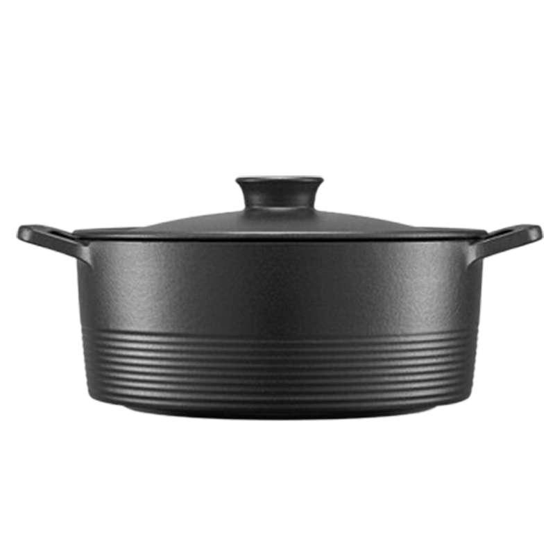 双立人汤锅26cm龙铸铁锅饭釜锅黑珐琅锅66040-260
