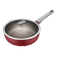 苏泊尔炒锅28cm不粘炒菜锅火红点钛磨力NJ28WA3