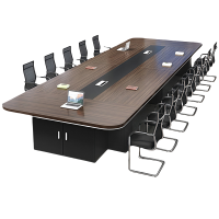 伊科飞特大会议桌2400*1200*750mm+8把椅子套