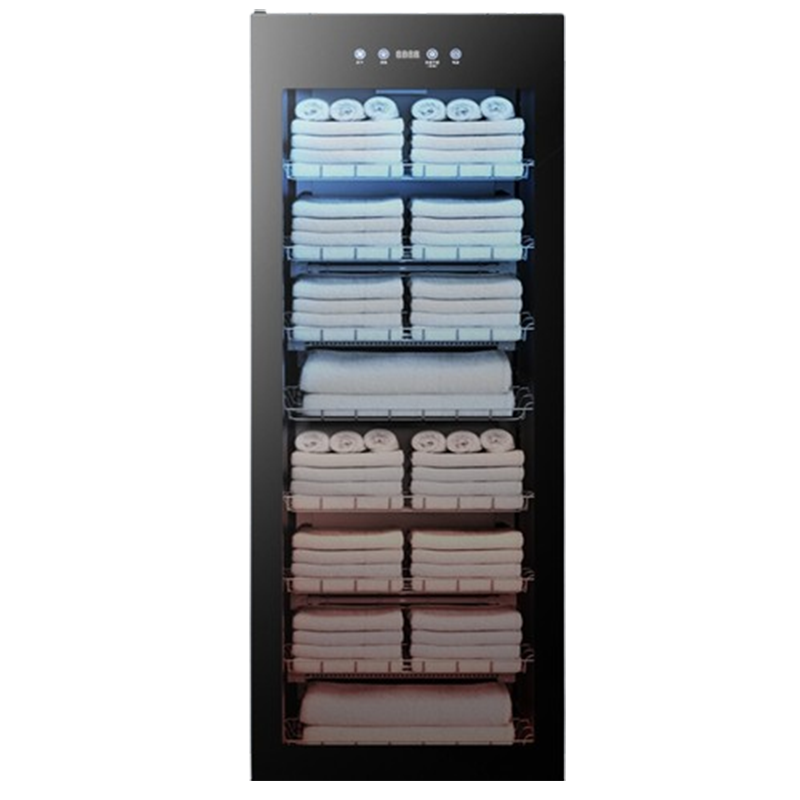 北昼大毛巾拖鞋消毒柜紫外线美容院浴巾烘干单双门立式小型商用理发店_68L热风款干毛巾保温净味+紫外线+臭氧
