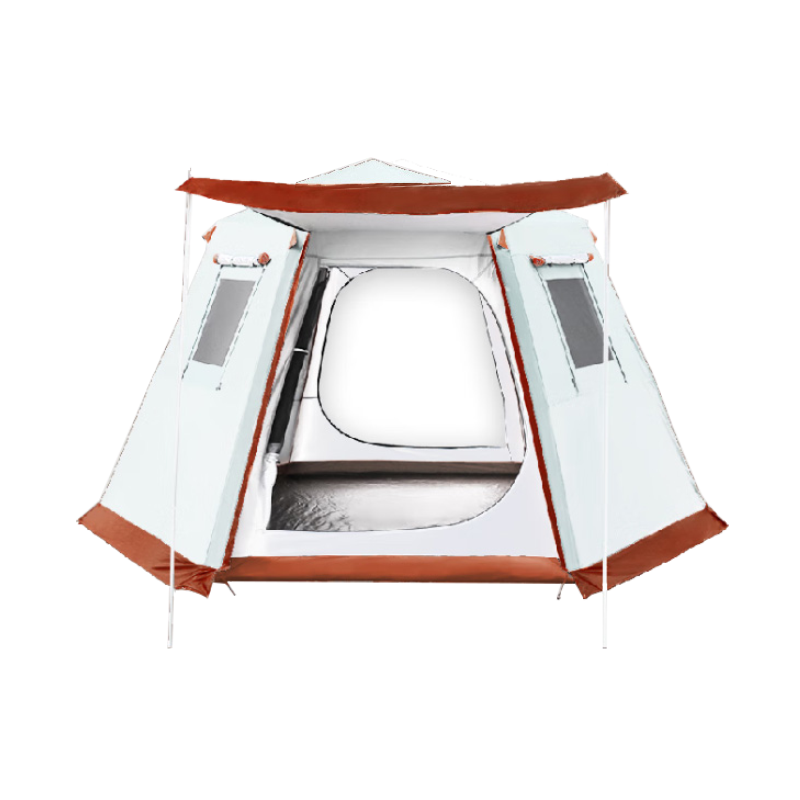 趣游帮轻奢铝杆双层六角夜营帐(Y816)