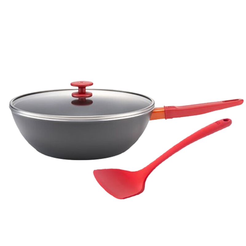 双立人锅具套装两件套不粘平底炒锅煎锅硅胶铲1022214