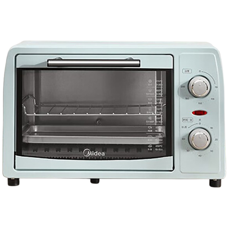 美的电烤箱12L家用小型烘焙多功能全自动电烤箱PT12B0