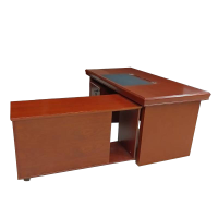 欣安顺 办公桌(木皮带副柜) 1800*900*760mm 张