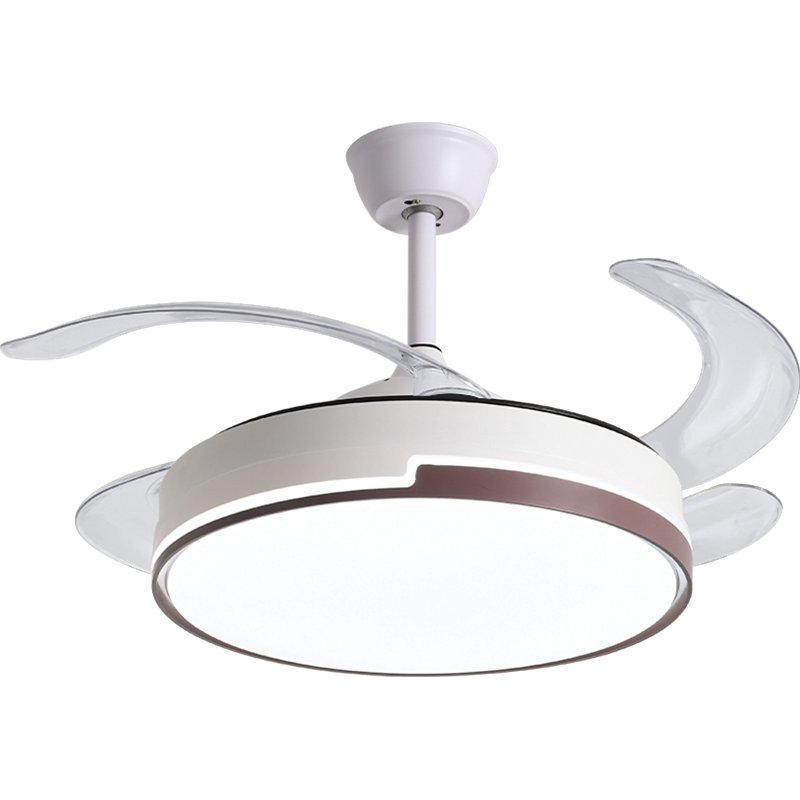 古达隐形风扇灯大风力吊扇灯现代简约卧室客厅餐厅电风扇吊灯家用变频