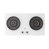 美的(Midea)燃气灶天然气双灶具家用5.2kW猛火聚能灶台嵌两用搪瓷易打理高能效灶节能灶Q529L-W白色款