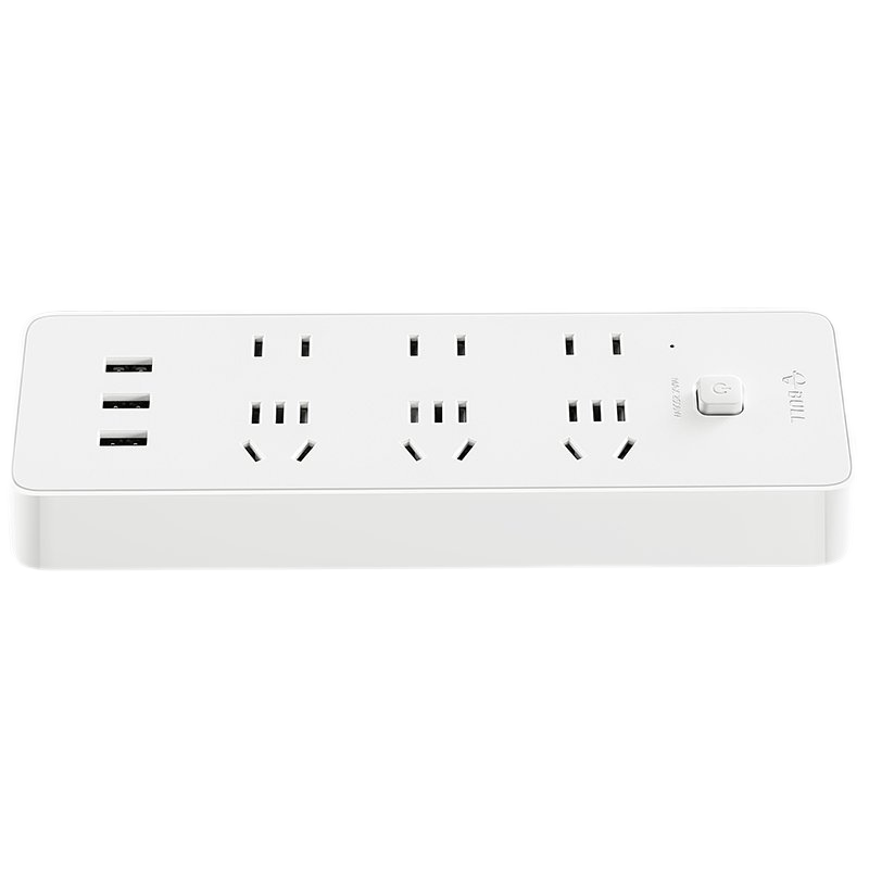 公牛(bull)GN-B333U白色1.8米插排 带usb多插位插座快充typec接口宿舍家用办公桌插线板