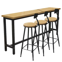 班龙长条桌200cm+3椅套