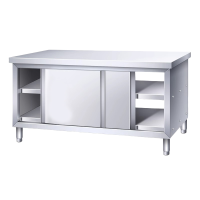 宜掌柜 不锈钢工作台 150*80*80cm双通 张