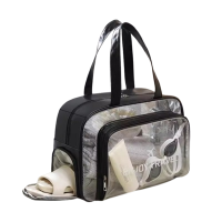 魅扣干湿分离洗澡包洗漱包女大容量健身游泳包浴兜手提袋