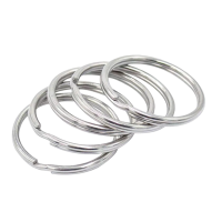 钥匙圈环304不锈钢扁圈 25mm(20个) 包