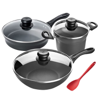 双立人锅具套装四件套不粘锅炒锅煎锅汤锅66632-200-912