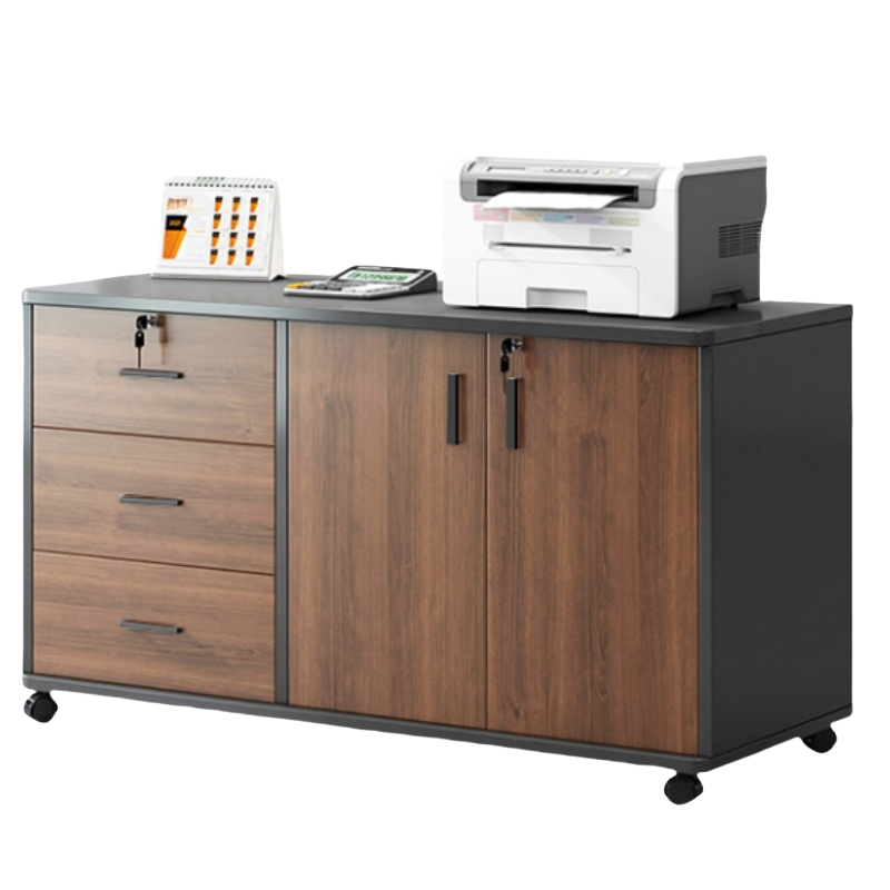 铭思达矮柜三抽两门台