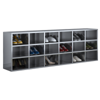 宜掌柜不锈钢车间换鞋柜 18格(201)台