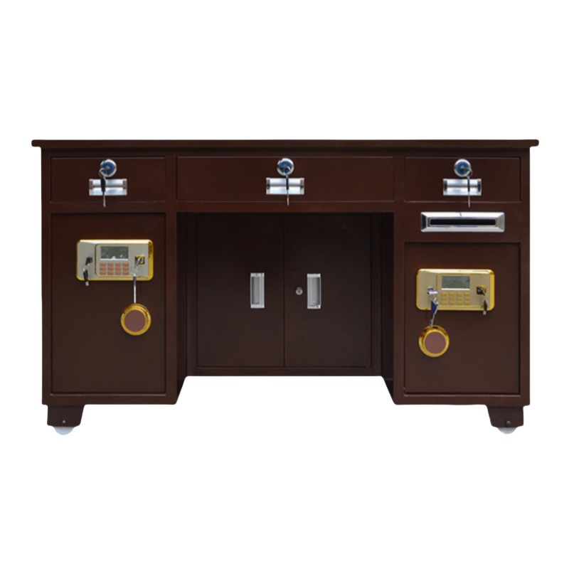 蕃蒂电子保险桌1.4米双柜张