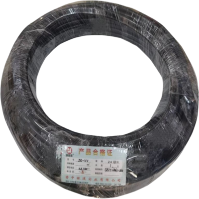 康菲索 阻燃电力电缆 ZR-VV-2*10平方 黑色 米