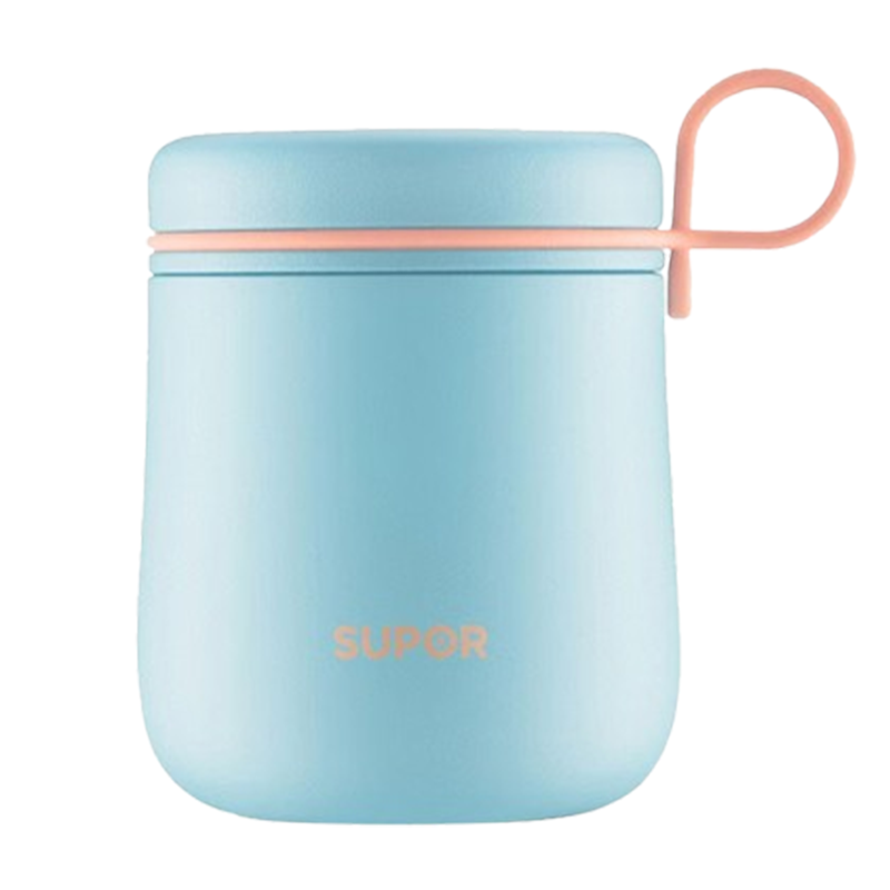 苏泊尔焖烧杯500ML真空保温杯焖烧罐海盐蓝KC50CT70