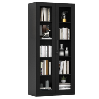 凌迪星黑色通玻对开柜900*400*1850mm台