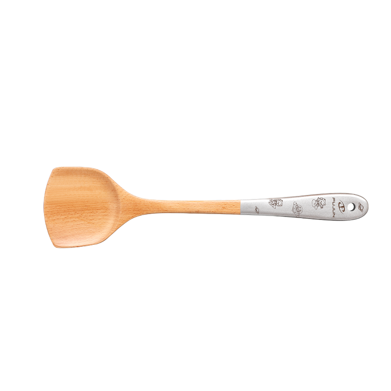 宇航员木锅铲子不粘锅专用木头木质炒菜铲厨具家用长柄X8169