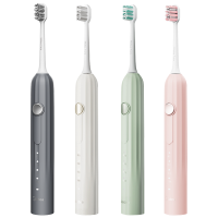 美的电动牙刷声波震动长续航智能换区提醒净白软毛牙刷S5(颜色随机)