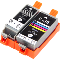 正元 墨盒 PGI-35/CLI-36黑彩套装 适用佳能IP100/TR150/MINI260