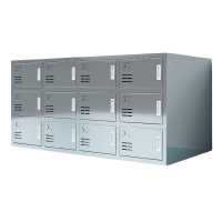 蕃蒂职工鞋柜24门双面台