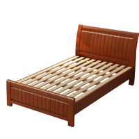 乐琪艺 实木单人床 海棠色 2000*900*960mm 张