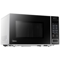 美的微波炉20L家用多功能菜单一键启动智能解冻微波炉PM20W1