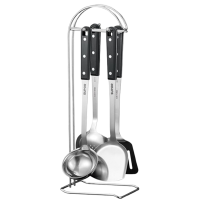 苏泊尔铲勺五件套不锈钢铲不粘锅专用铲汤勺漏勺铲勺架T0905Q