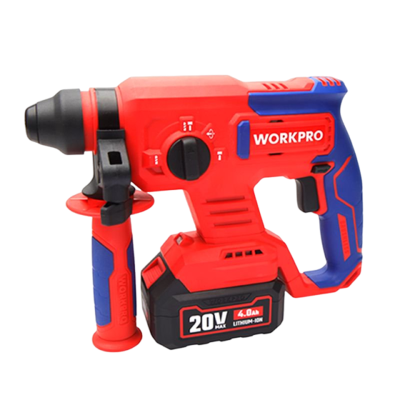 万克宝 20V 22mm 无刷锂电锤[两电(4AH)一充BS款] 成品 WP390301 台