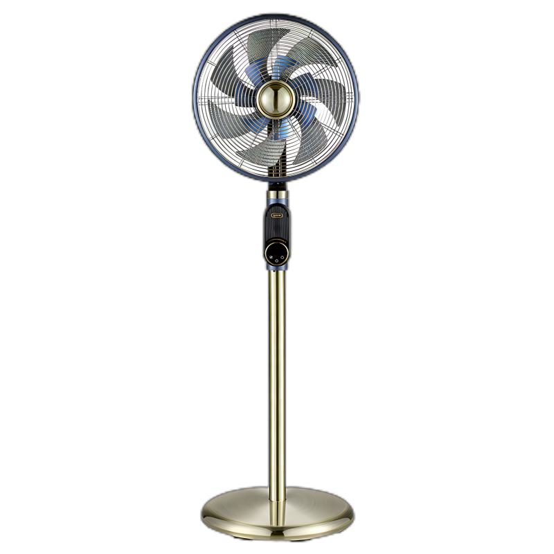 先锋(SINGFUN)智能语音直流电风扇12档调速碳纤维双风叶复古金属大风力落地复古扇DLD-M9