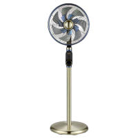 先锋(SINGFUN)智能语音直流电风扇12档调速碳纤维双风叶复古金属大风力落地复古扇DLD-M9